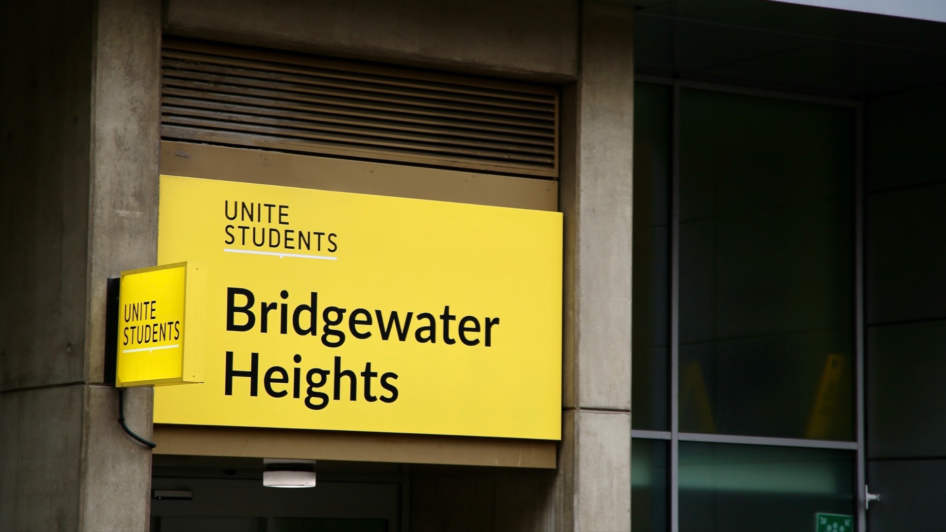 Student accommodation signage